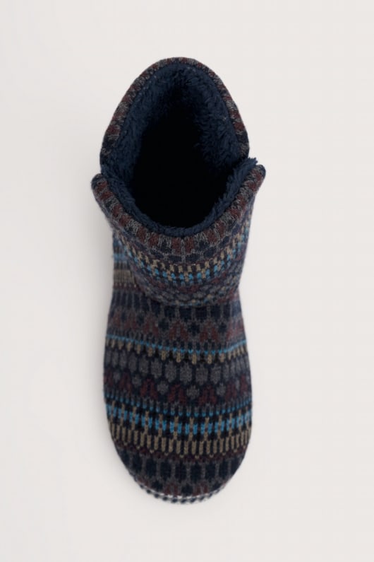 northaway men s fair isle fleece gefüttert slipper boots