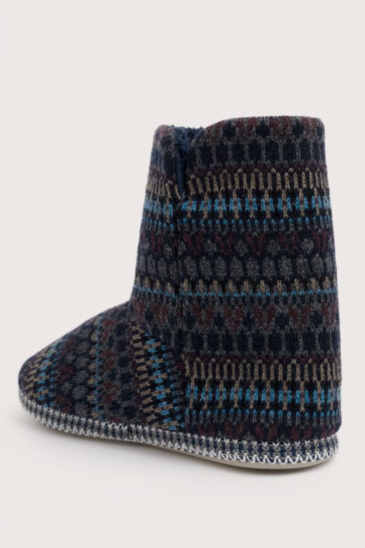 northaway men s fair isle fleece gefüttert slipper boots