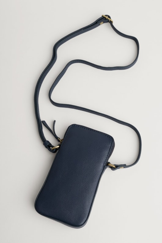 kenwyn reißverschluss-cross-body-leder-handy-tasche