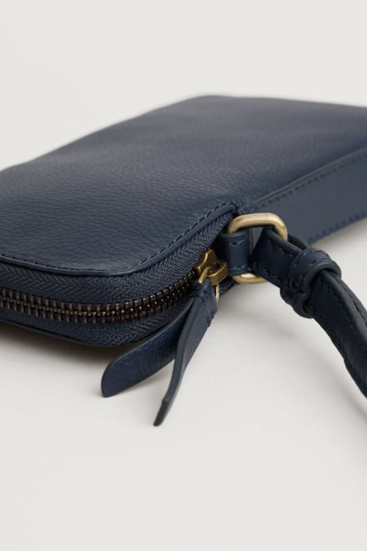 kenwyn reißverschluss-cross-body-leder-handy-tasche