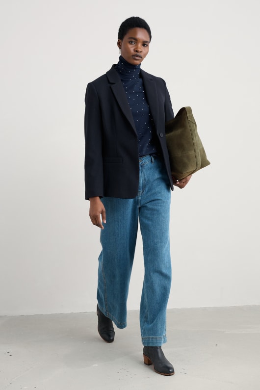 erica wolle mischung blazer