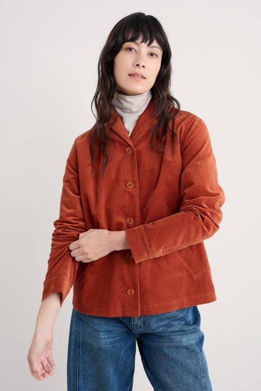 brightwork cut cord-jacke