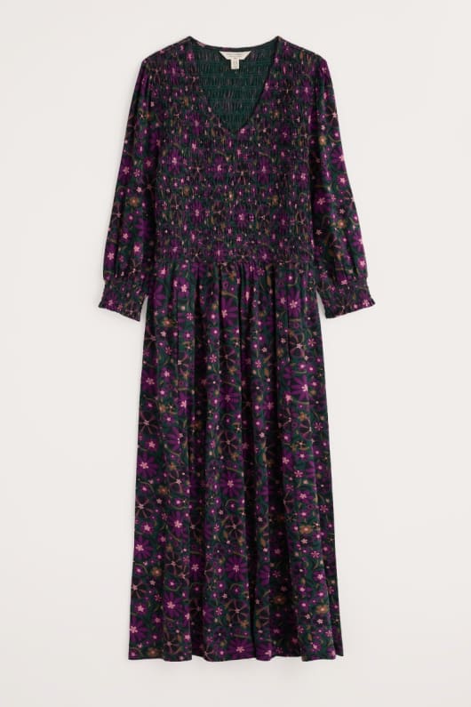 sea sound-jersey-v-ausschnitt midi-kleid