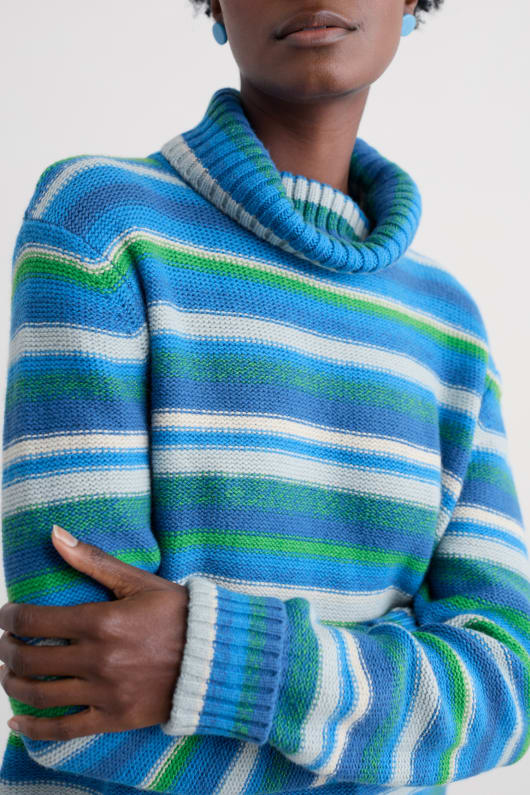 braque lambswool blend roll neck jumper