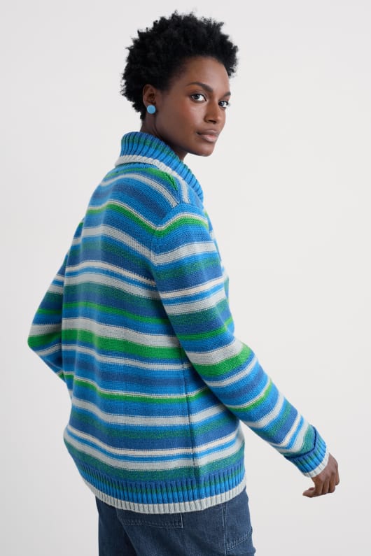 braque lambswool blend roll neck jumper