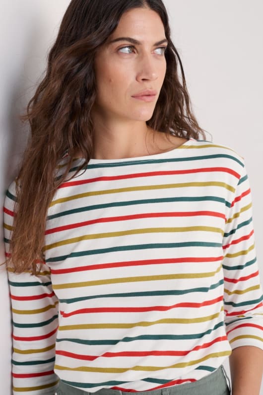 sailor 34 sleeve top in gots-zertifizierte bio-baumwolle jersey
