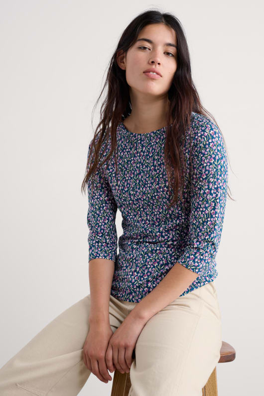 staffelei 34 sleeve top in gots-zertifizierte bio-baumwolle jersey