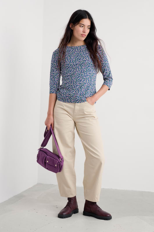 staffelei 34 sleeve top in gots-zertifizierte bio-baumwolle jersey