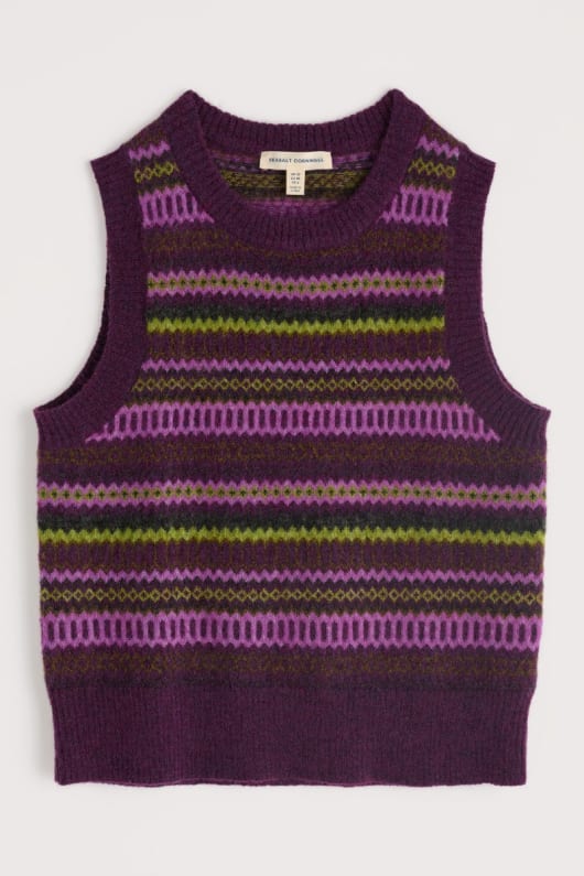 annik fair isle vest
