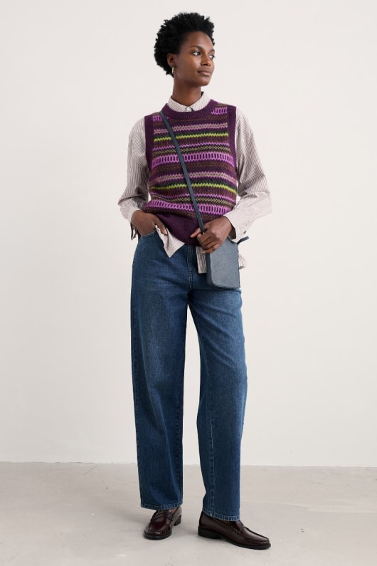 annik fair isle vest