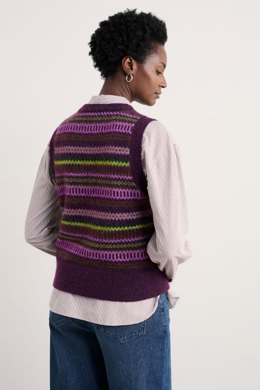 annik fair isle vest