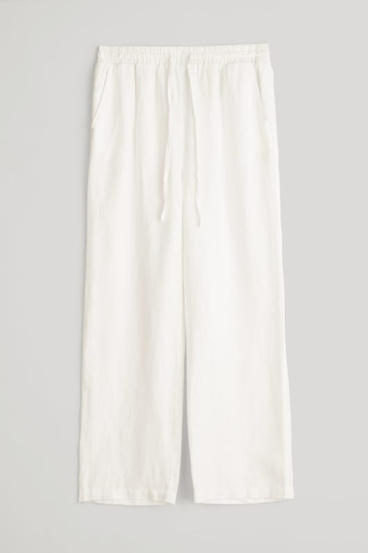 tide flow wide leg leinen hosen