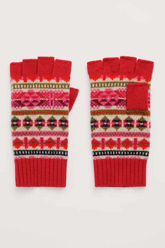mabyn fair-isle-fingerlose handschuhe