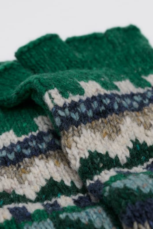 tag mond fair-isle-fingerlose handschuhe